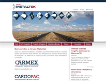 Tablet Screenshot of metaltek.com.mx
